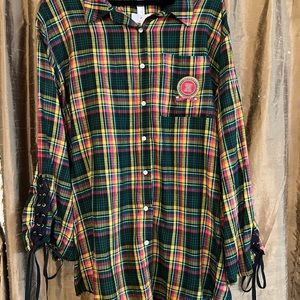 NWT Savage X Fenty Sleepshirt Plaid